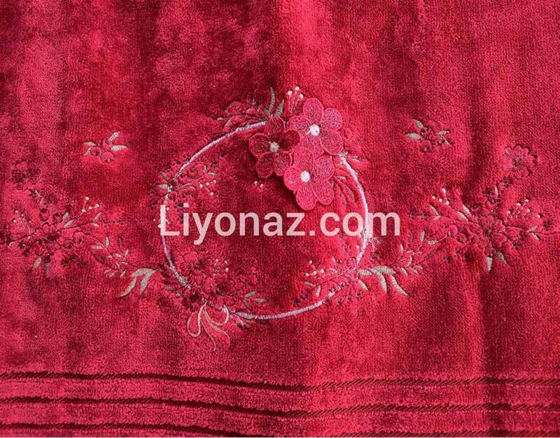 حوله استخری گلدوزی ماندگار 70*130