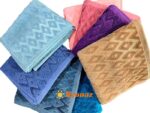 حوله دستی ماندگار سایز 90×50 طرح سالامون