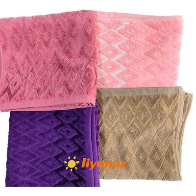 حوله دستی ماندگار سایز 90×50 طرح سالامون